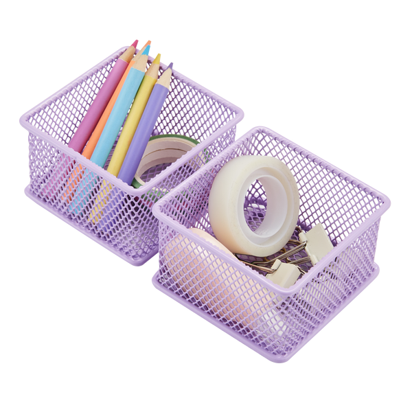 ANNOVA Stackable 2 Piece Trays Desktop/Drawer Organizer Light Purple (Various Sizes)